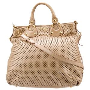 100 percent AUTHENTIC MIU MIU tote bag. Gorgeous, vintage large bag!!!